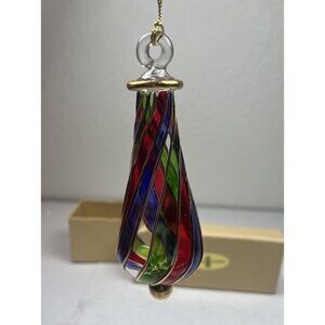 Egyptian Accents Glass Holiday Ornament In Box Colorful